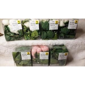 7 Sets Of String Rose Lights And Vines Battry Operated 5 Ft Each. T2